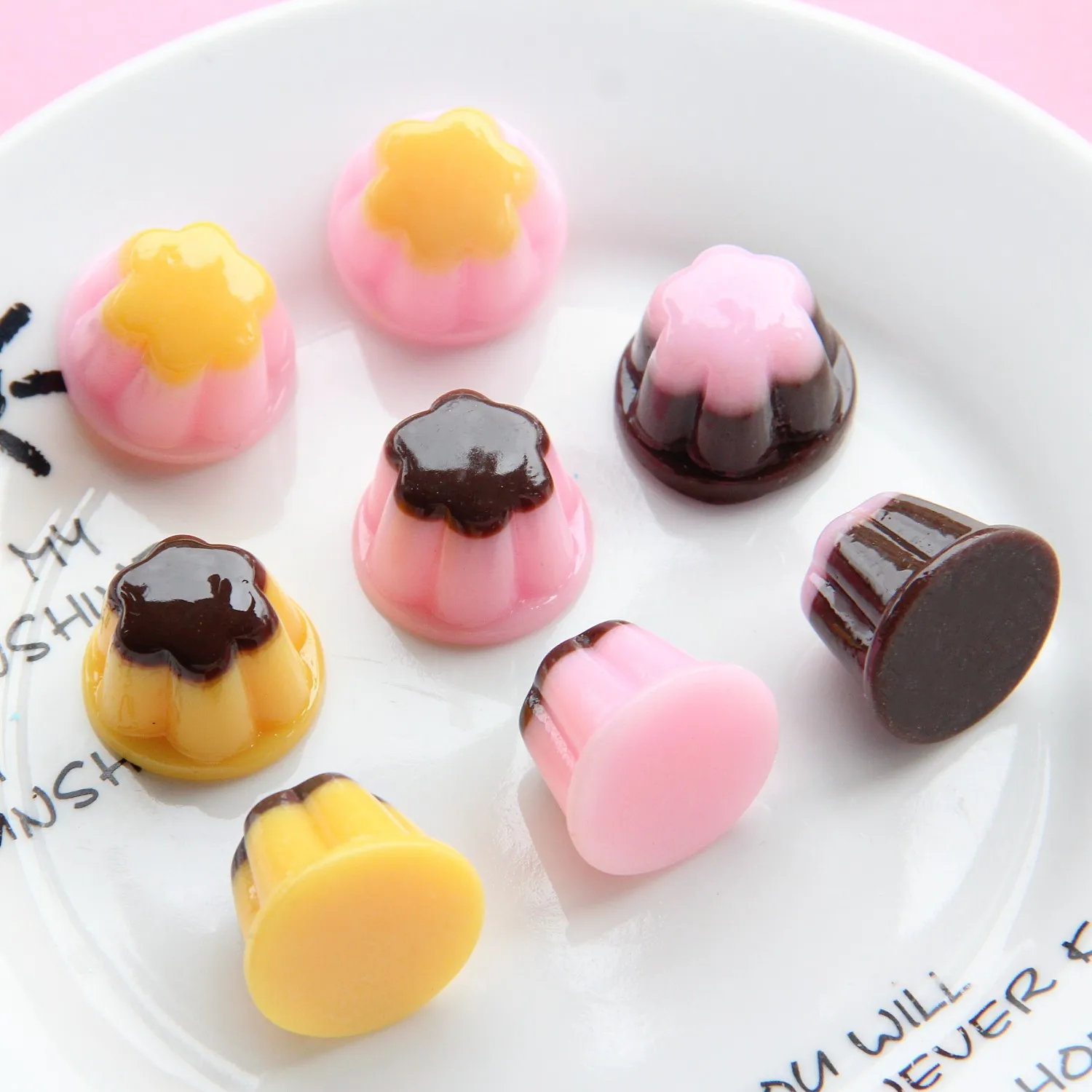 10Pcs Mini Jelly Simulation Kawaii Food Resin Charms Pendants for Jewelry Making DIY Necklace Earrings Keychain  Dollhouse