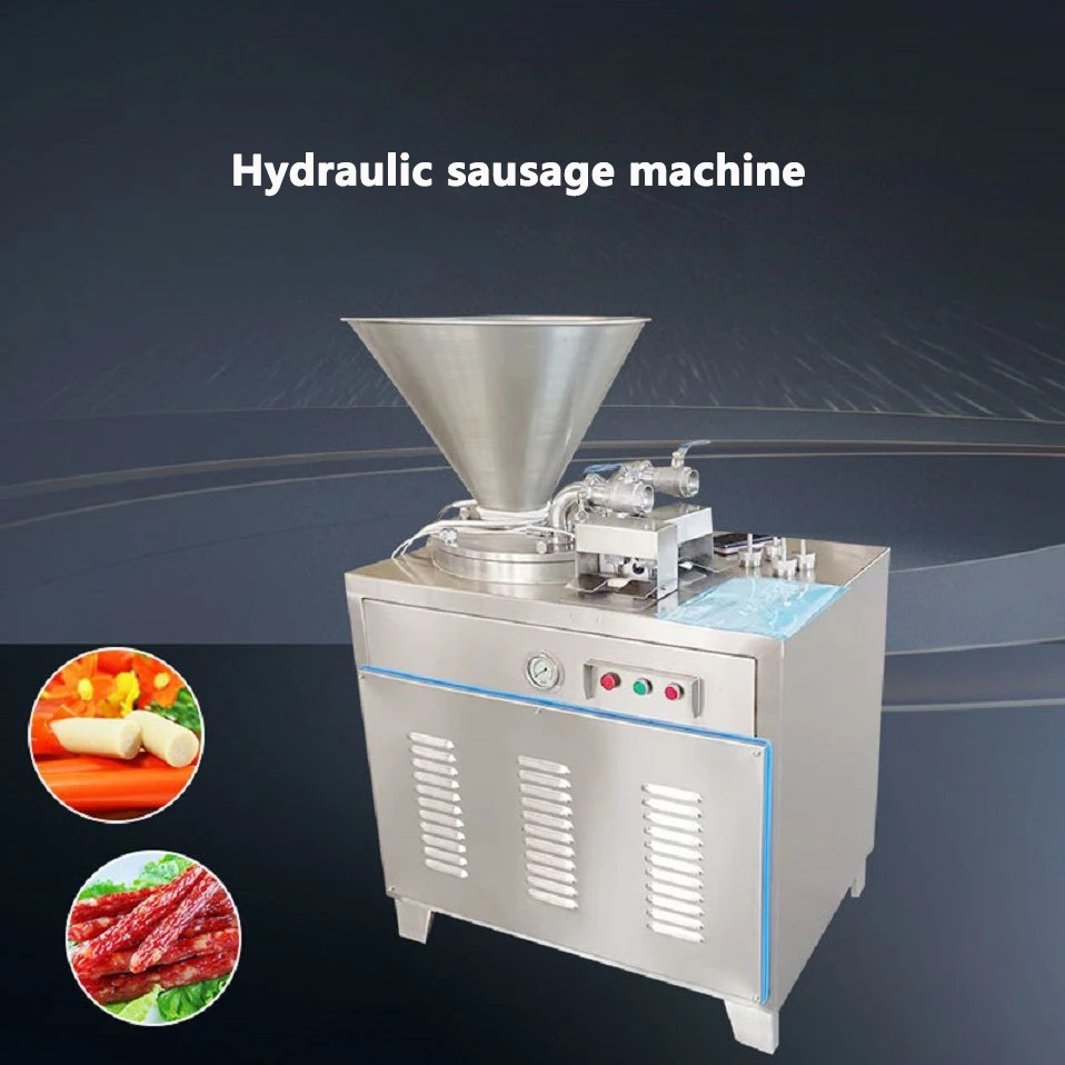 Commercial Hydraulic Meat Sausage Filler Fill Stuffer Stuffed Vertical Automatic Big Chicken Machine