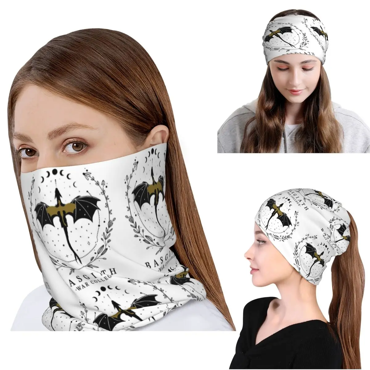 

Basgiath War College Bandana Neck Gaiter Mask Scarf Warm Cycling Scarf Beanies Hat Unisex Adult All Season