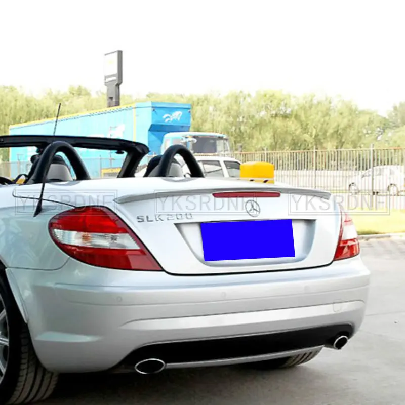 For Benz SLK R171 Rear Trunk Lip Spoiler Boot Wings For Benz SLK 200 SLK 35 Class R171 2005-2010 ABS Car Styling