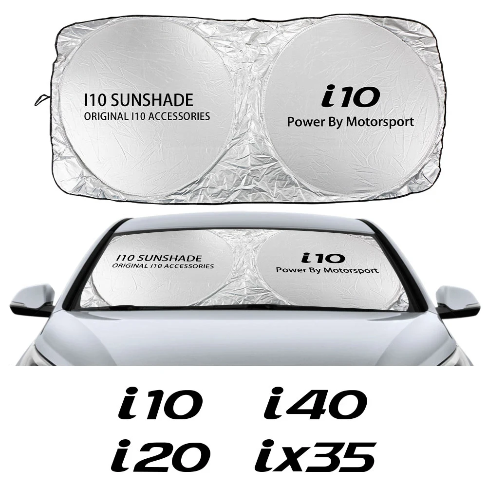 

Car Windshield Sunshade Apply for Hyundai I20 I10 Sonata I40 Santafe IX35 Solaris I30 Auto Accessories Anti-UV Parasol Protector