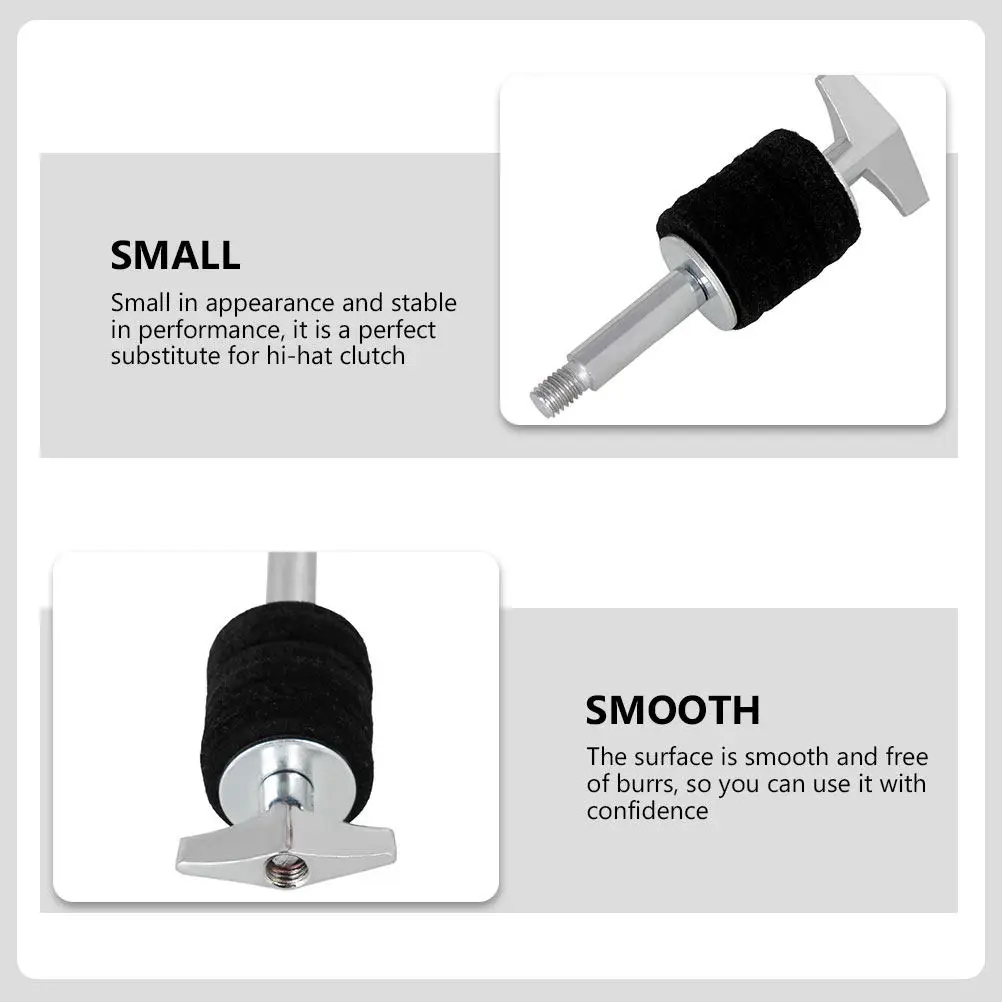 Premium Double-Head Cymbal Screw for Drum Set Sturdy Deformation-Resistant Smooth-Polished Surface Drum Kit Special Accessory