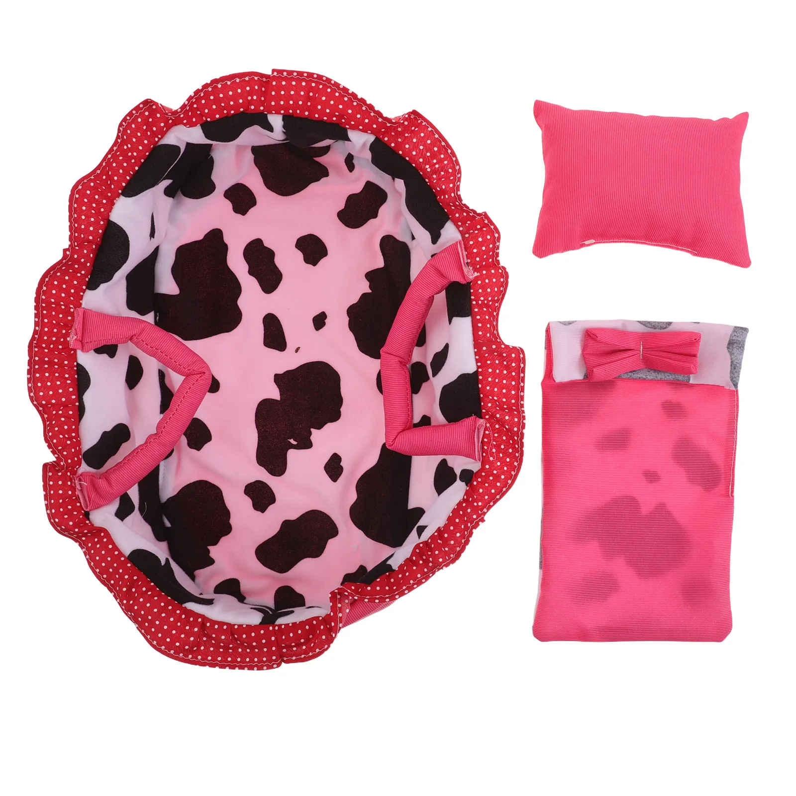 

Mini Reborn Baby Bassinet 13.7 Inch Crib with Handle Portable Cradle for Under Size Nursery Storage Basket Comfortable