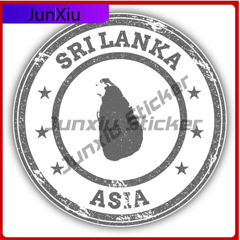 

Sri Lanka Map Asia Creative Sticker Stamp Car Decal Bumper Stickers Cute Style Helmet Use For Laptop S Automotive Decor Water