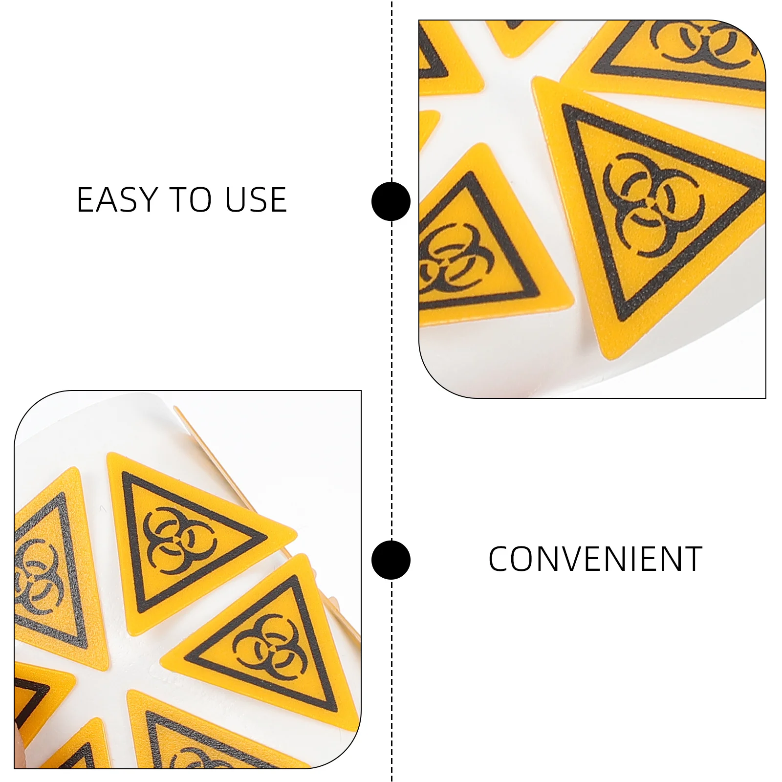 10Pcs Laboratory Warning Sign Label Durable Infection Caution Sticker Warning Decals Caution Sign Sticker