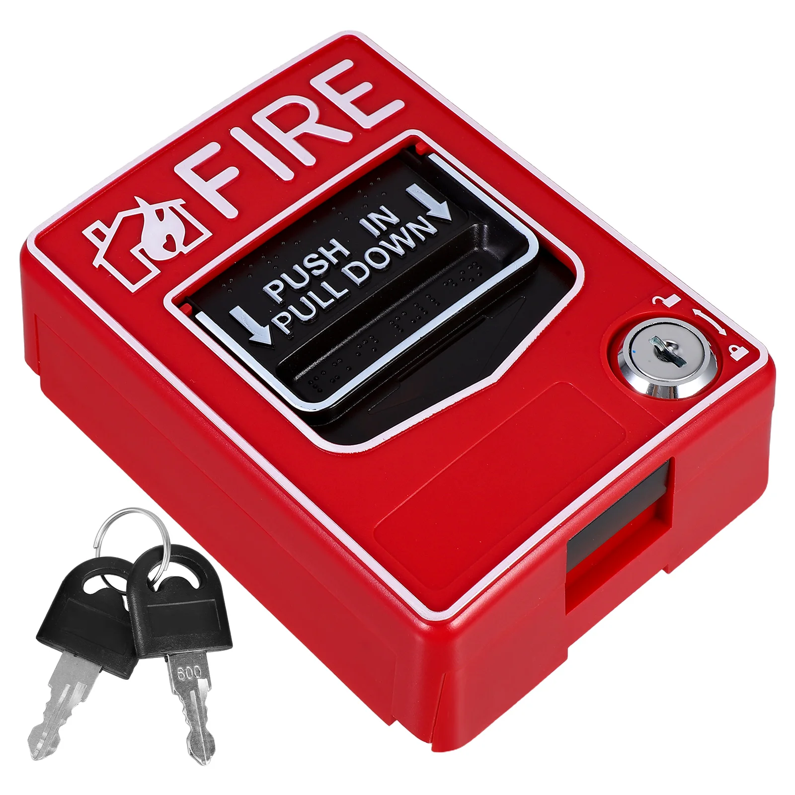 

Resettable Manual Fire Alarm Button Emergency Stop Switch Durable Safety Equipment for Residential Commercial Industrial