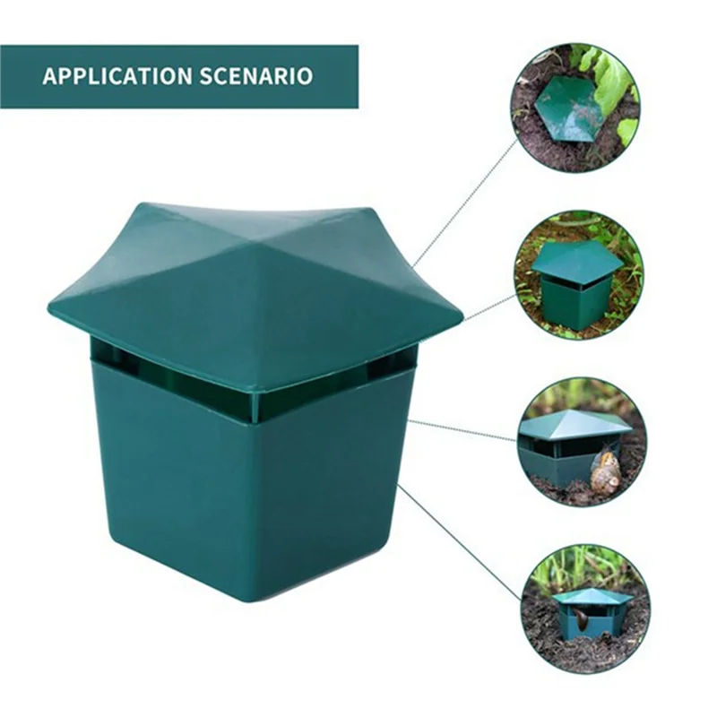 Trampas para caracoles AB11-32X, trampas para caracoles ecológicas para atrapar lesmas, recogedor de caracoles, seguro para niños y mascotas, jardinería