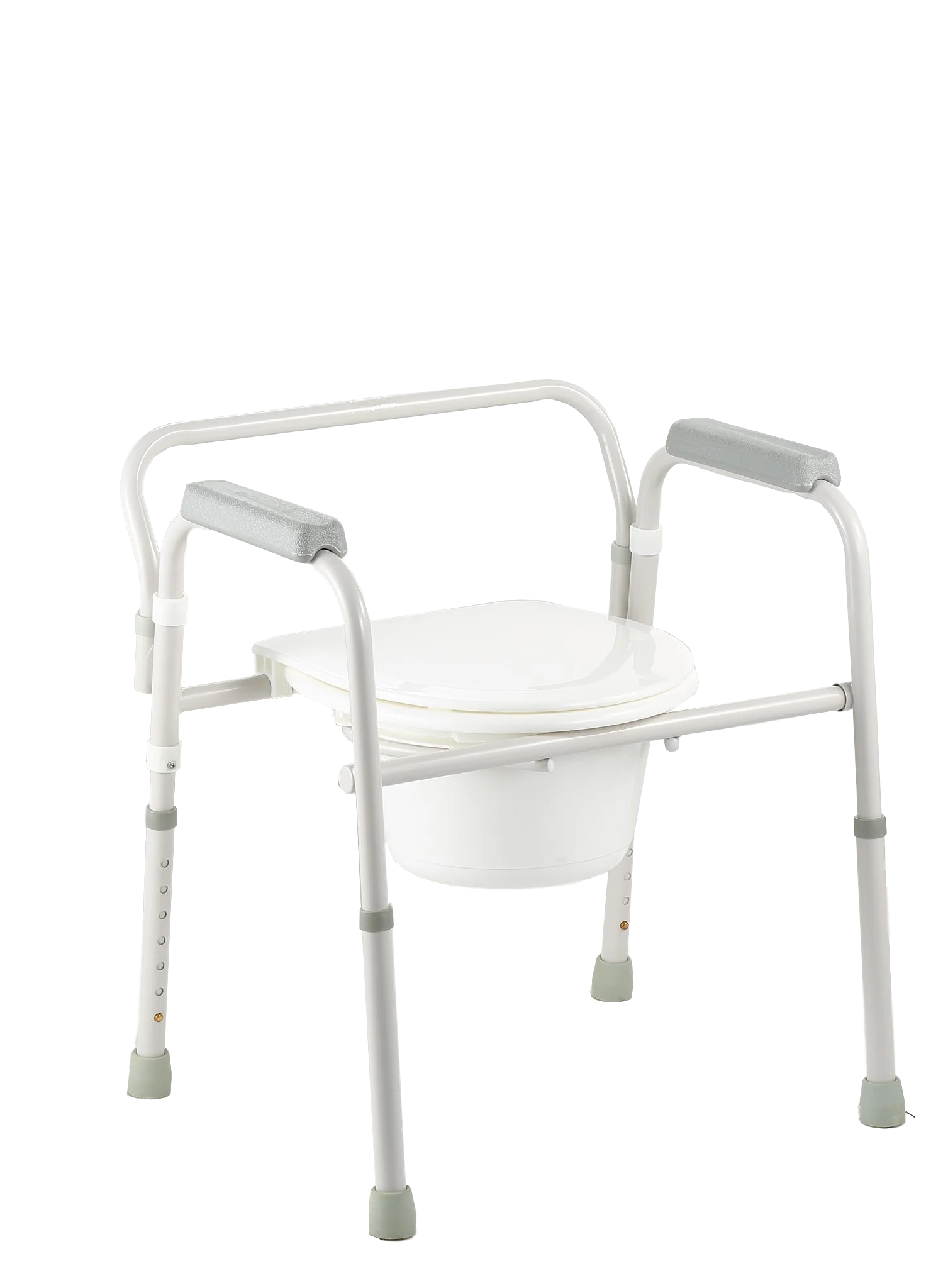 Chaise de commode réglable en hauteur, siège en acier pour personnes handicapées, cadre de toliet, nouveau style