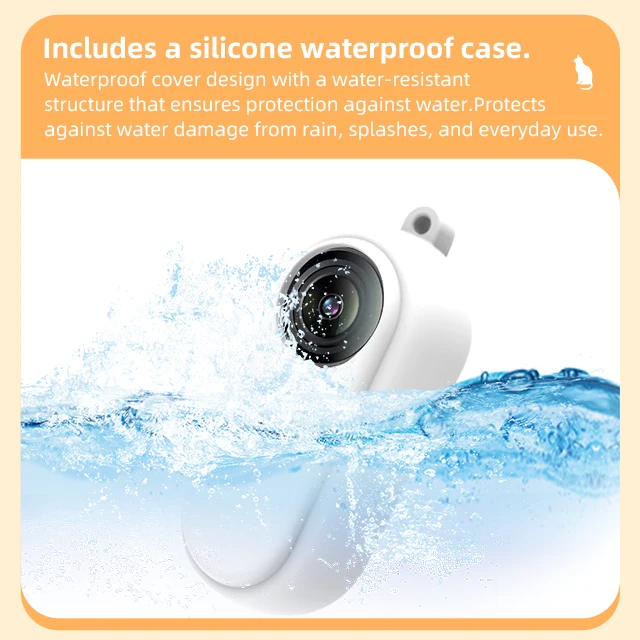 Mini Wireless Cat Collar Camera 1080P HD Magnetic Motion Sensor Pet Camera with Phone APP