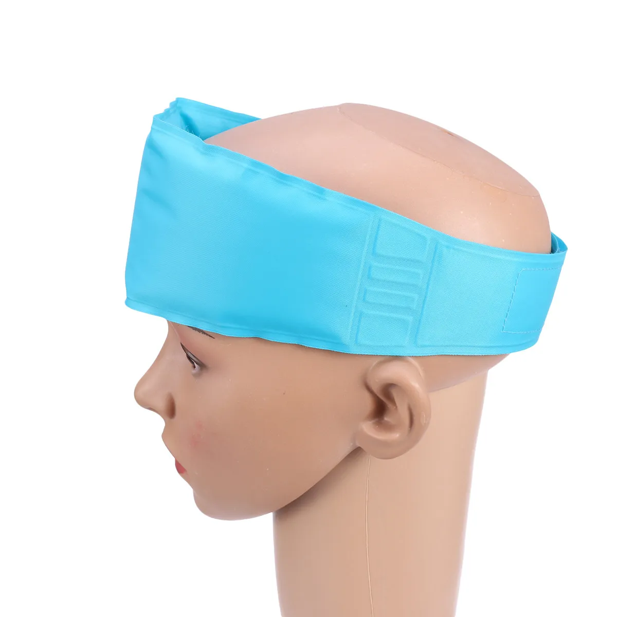 

Baby Kids Fever Cooling Ice Pack with Adjustable Strap Flocking Fabric Non-Toxic Cold Hot Compress for Head