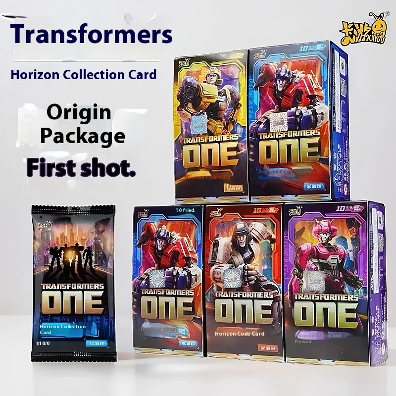 ใหม่ Kayou Transformers การ์ด Horizon คอลเลกชันการ์ดแหล่งกําเนิดสินค้า Pack คอลเลกชันการ์ดหนึ่งกล่องอะนิเมะของแท้สะสมของเล่นการ์ดของขวัญ