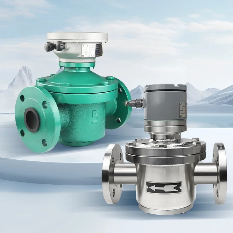 2026 Oval Gear Flowmeter for Viscous Liquids Stainless Steel Gear Flow Meter for Diesel Fuel Industry Applications