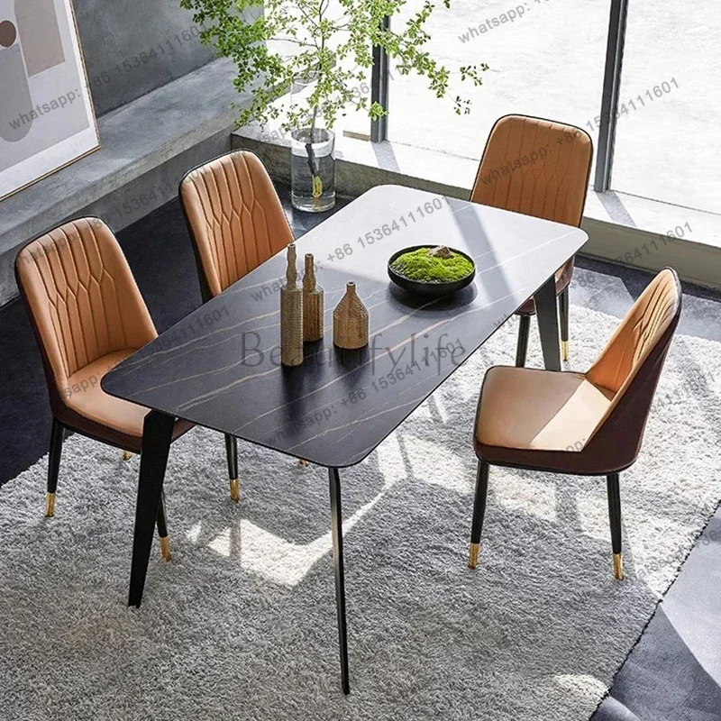 

D33Kitchen Table Restaurant Tables Designer Coffee Ceramic Dining Oval Modern Rooms Round Sedentary Elegant Room Comedor Luxury