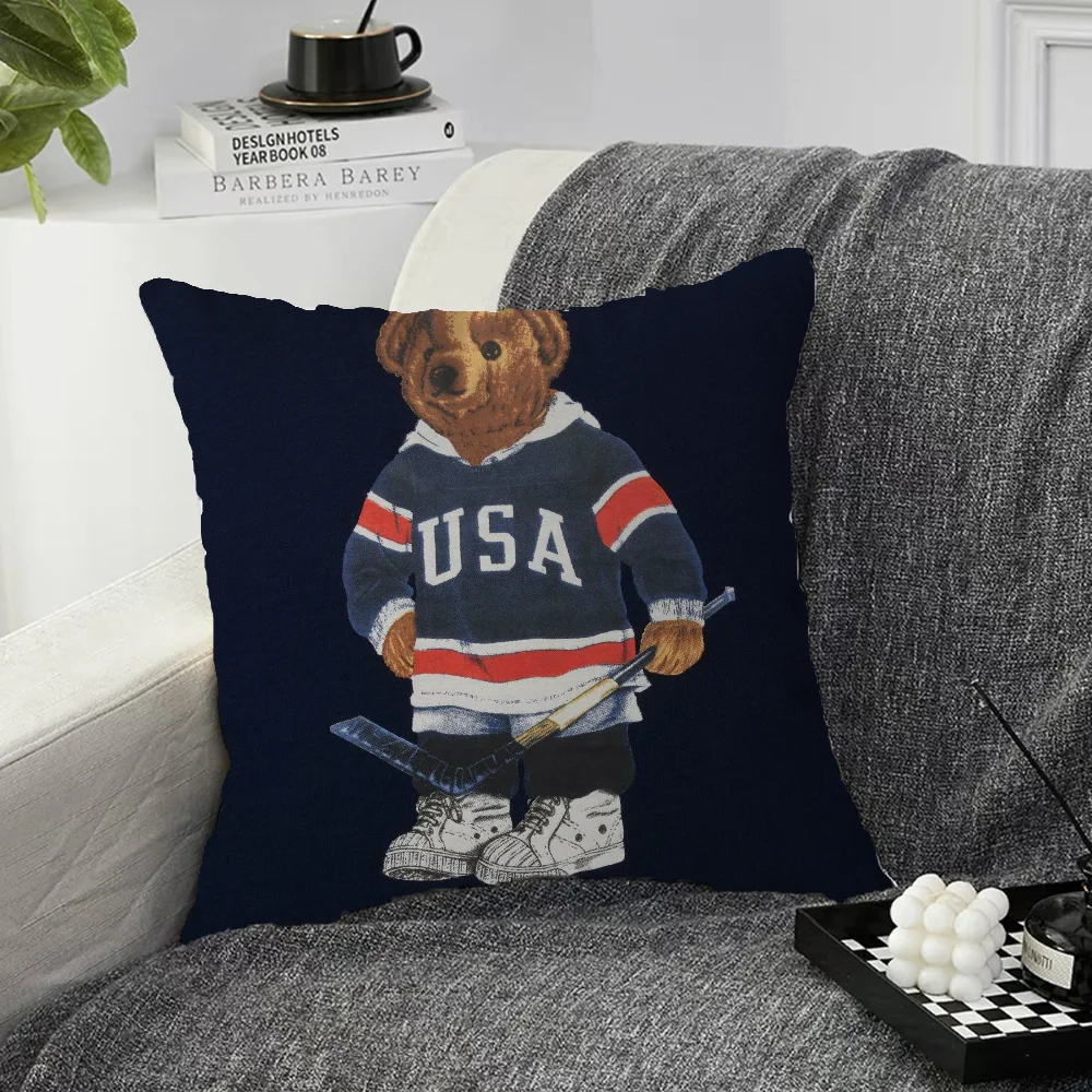 Fashion Bear Home Decor Cushion Cover 50x50 Decorative Pillowcases Pillow Cases 45x45 Cushions Covers Covers for Bed Pillows