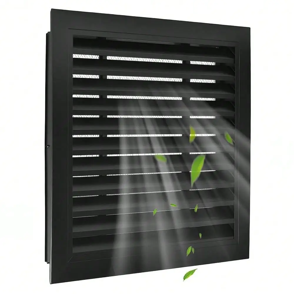 X12 Aluminum Gable Vent Filter Screen For Removable,Vent Opening 10 X 10 ,Ideal For Attics And Sheds, Elevating Ventilation In