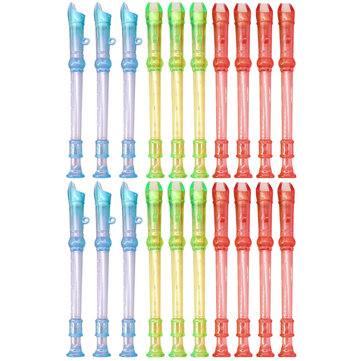 

Set of 2 Music Little Flute Child Musical Instruments Small Tape Recorder Plastic Childrens Claritan