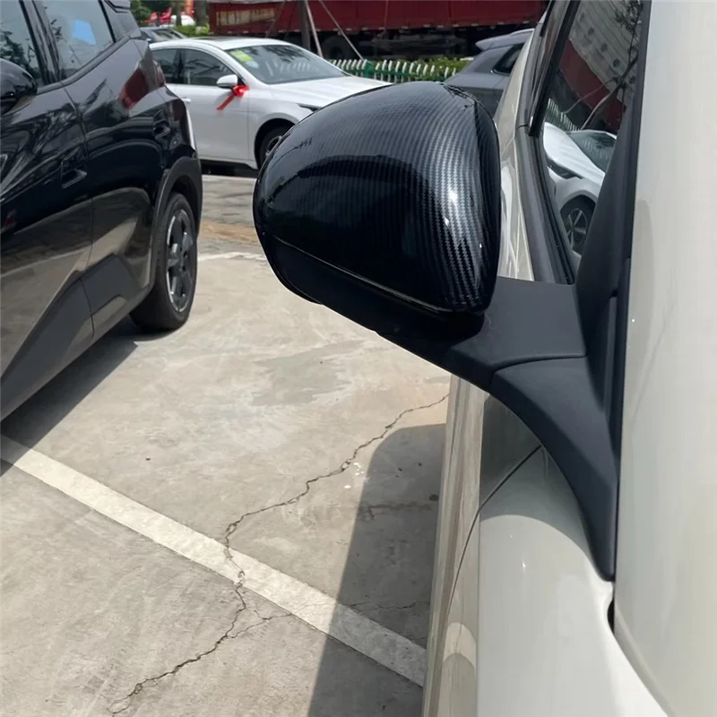 

Carbon Fiber Look Side Door Rearview Mirror Cover Trim Cap Protective For BYD Dolphin Mini/BYD Seagull