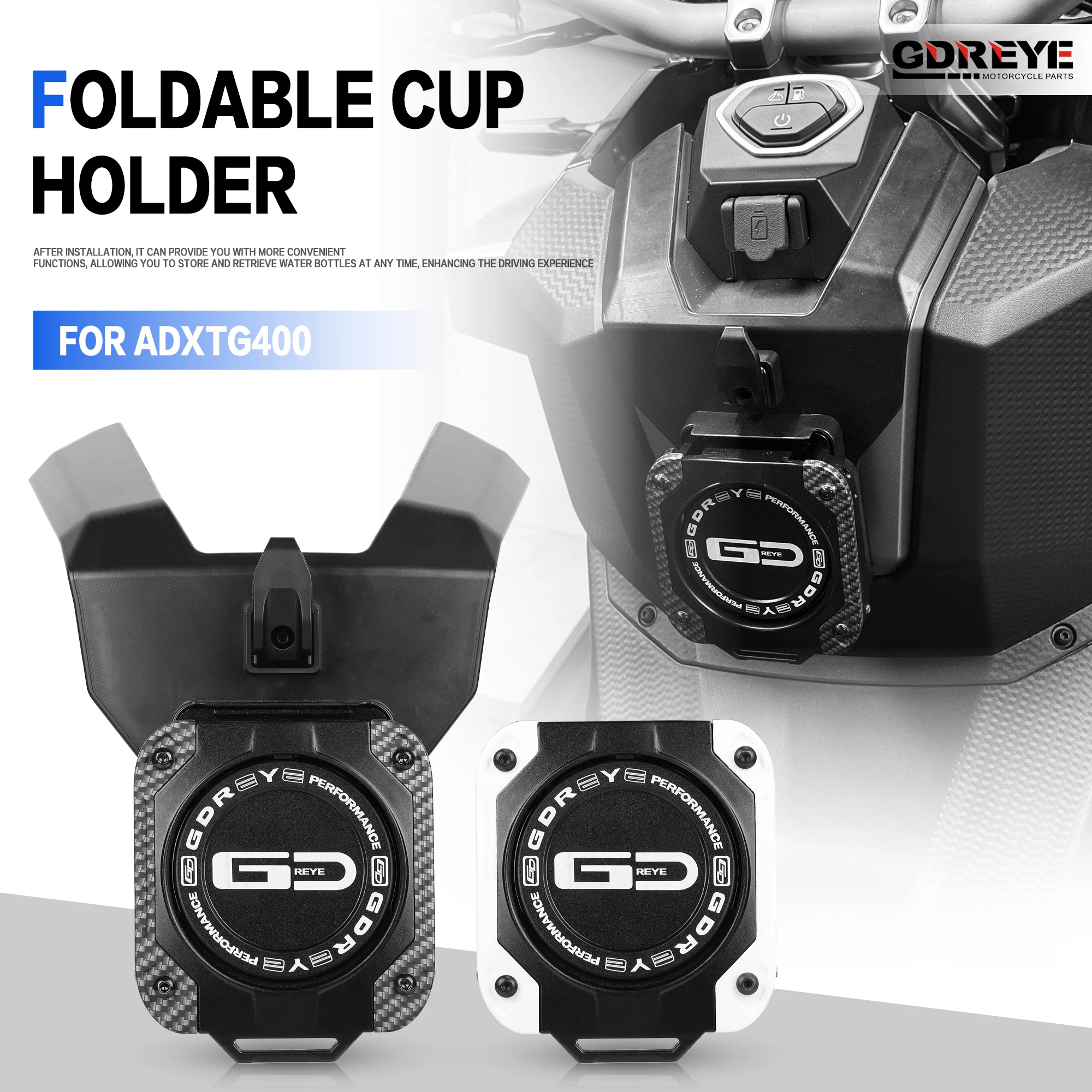 

For SYM ADXTG 400 ADX GT Motorcycle ADXTG400 Modification Aluminum Water Bottle Drink Coffee Cup Holder Motorcycle Hook Helmet
