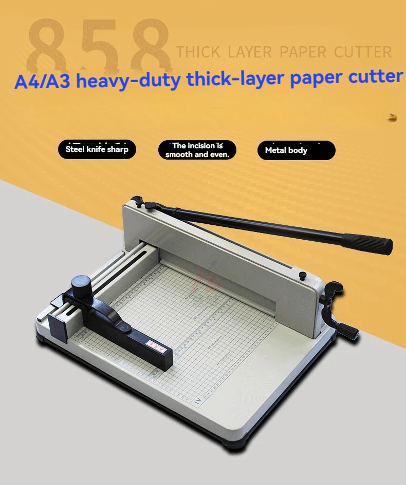 A4 Heavy Duty Paper Trimmer Trimming Thick Layer Cutter Large Cutting Machine Photo Sheet Business Card Large