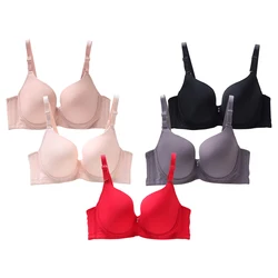 Enhance Your Natural Beauty with Plus Size Soft Pad No Underwire Bras Push Up Adjustable Straps Comfortable and Confident Wear