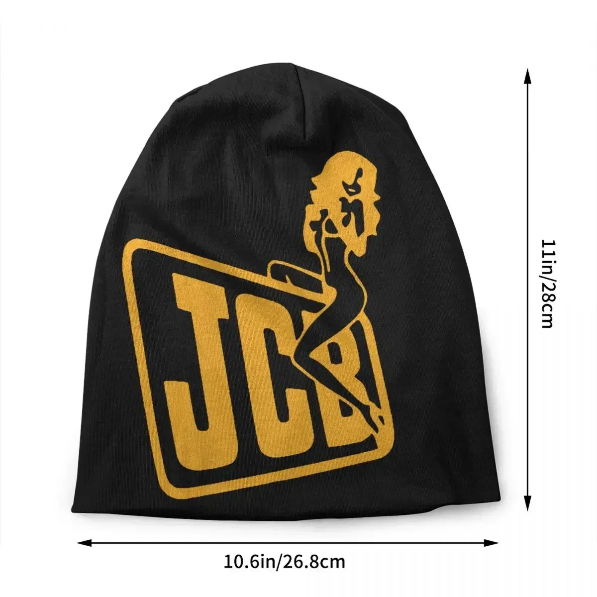 JCB czapka z daszkiem czapki z dzianiny mężczyźni kobiety fajne unisex ciepłe zimowe czapki typu Skullies