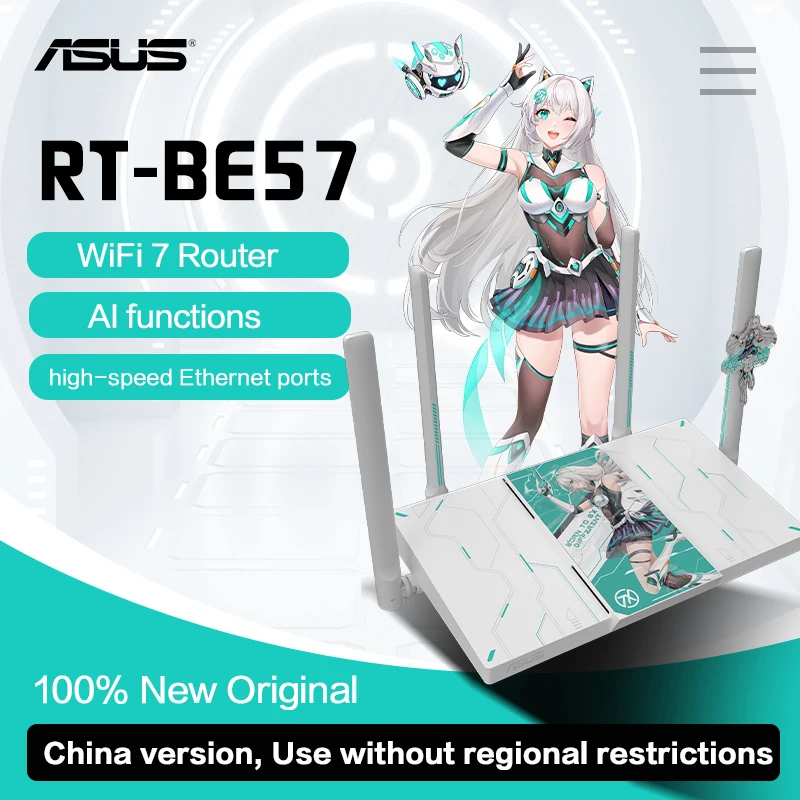 ASUS Router WiFi 7 BE57 TUF Gaming Router AI Router Home WiFi Random Group Routing Mesh Wireless공유기 5G 라우터 와이파이