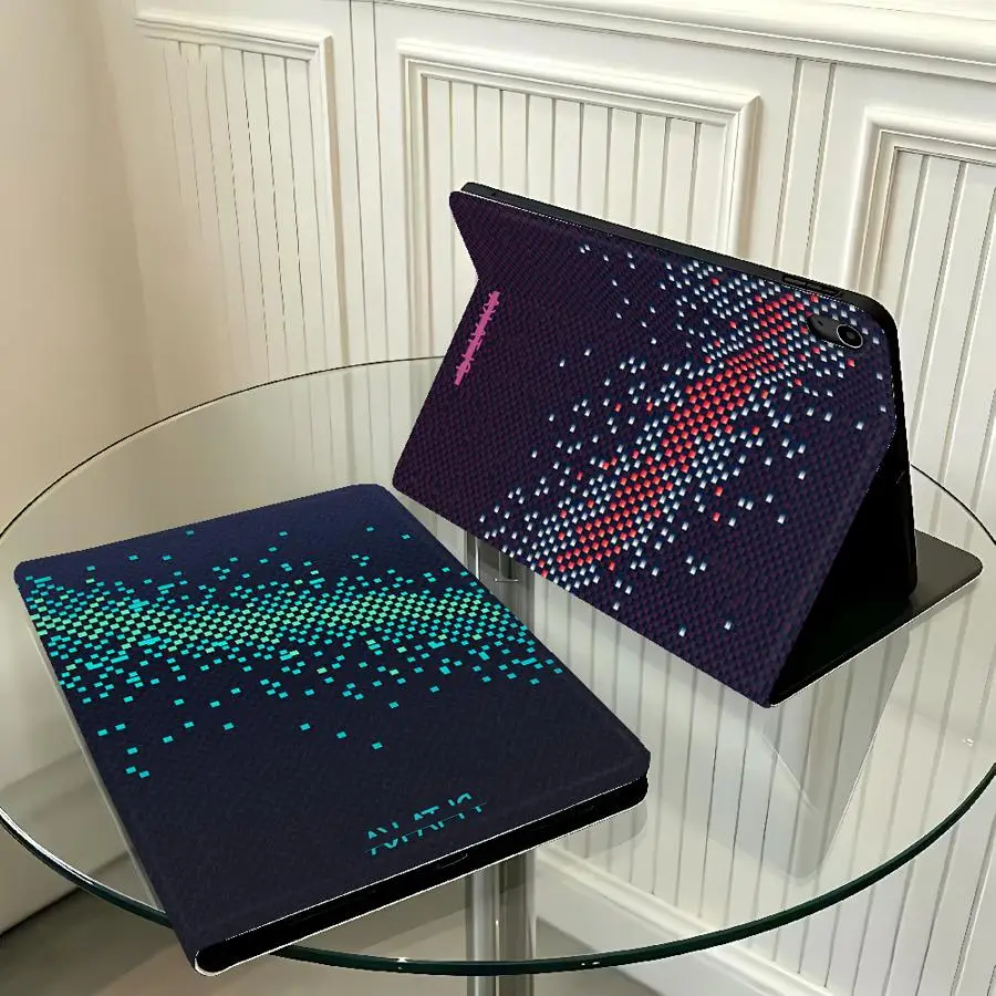 Particle Wave Pattern Case for Xiaomi Pad 5 6 7 8 Pro Redmi Pad SE K Pad 8.8 9.7 12.4 Inch Pad 6s Pro 7 Ultra with Pencil Slot