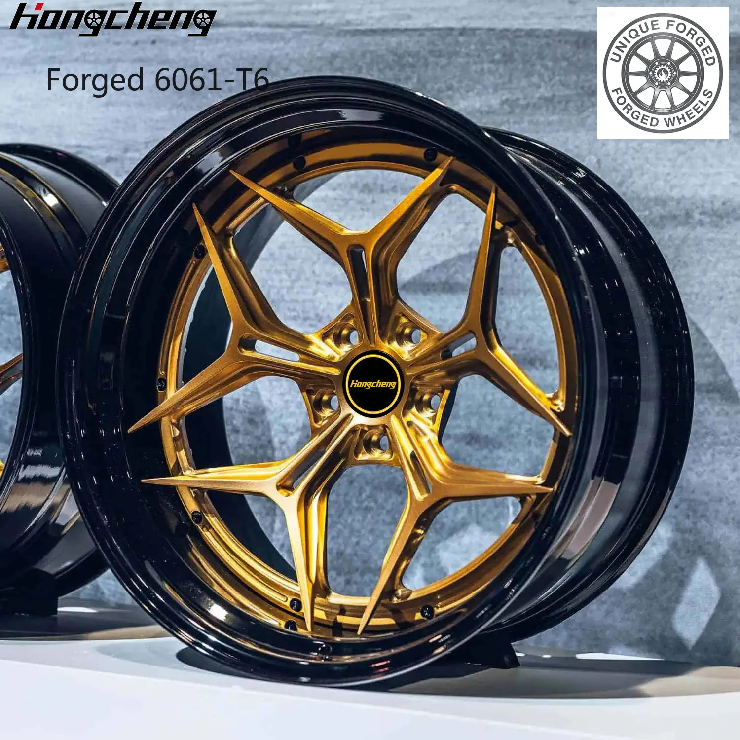 New model of 26 Custom Two Piece Forged Wheel Brushed and Black Lip 5x120 5x114.3 5x112 Aluminium Alloy Rims for  Cayman