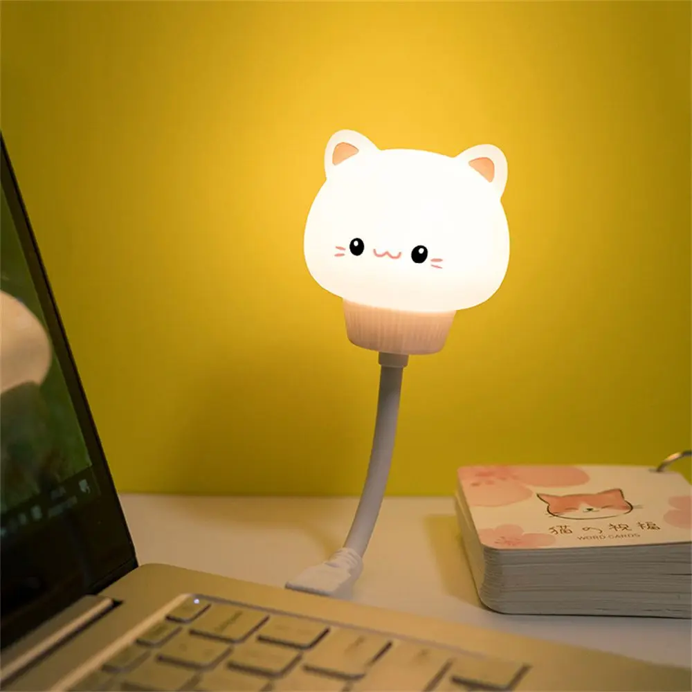 table ornaments U SB Rechargeable Dimmable Eye Protection P lastic lampshade Animal Shape R emote C ontrol LED Night Light