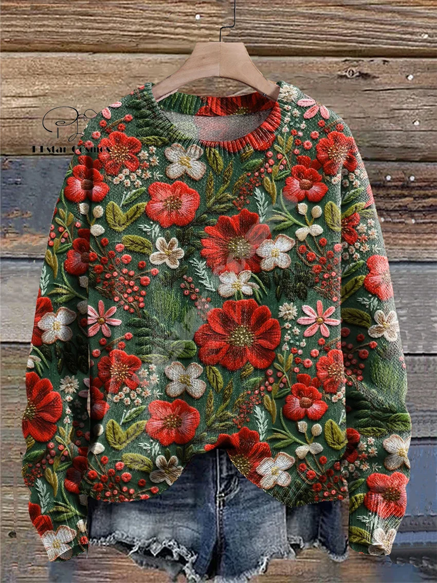 Christmas Santa Claus Cat Dog Graffiti Vintage Retro Winter Ugly Sweater 3DPrint Harajuku Pullover Casual Funny Long Sleeves V18
