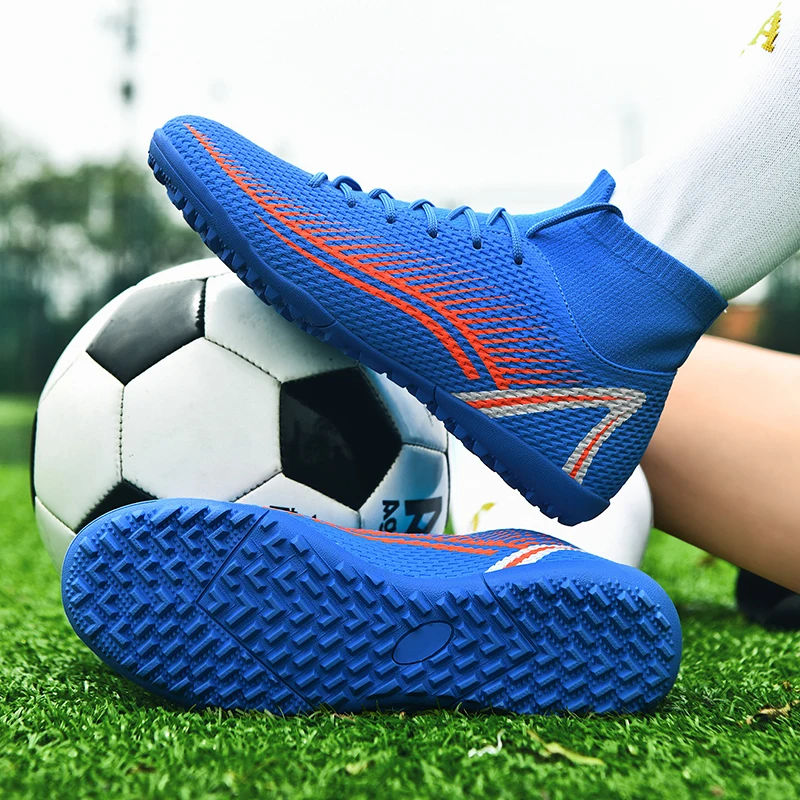 Yeni TF/FG futbol kramponları erkek futbol ayakkabıları profesyonel yetişkinler futbol Cleats kaymaz kaliteli açık çim Traingng Sneaker