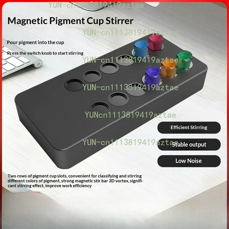 Tattoo Pigment Magnetic Stirrer Professional Makeup 3D Vortex Strong Magnetic Battery Powered Automatic Ink Mixer Machine