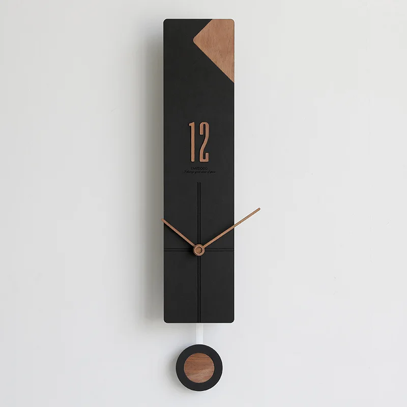 

Zml wall clock - modern nordic style home decor clock - wall mounted clock for home and office