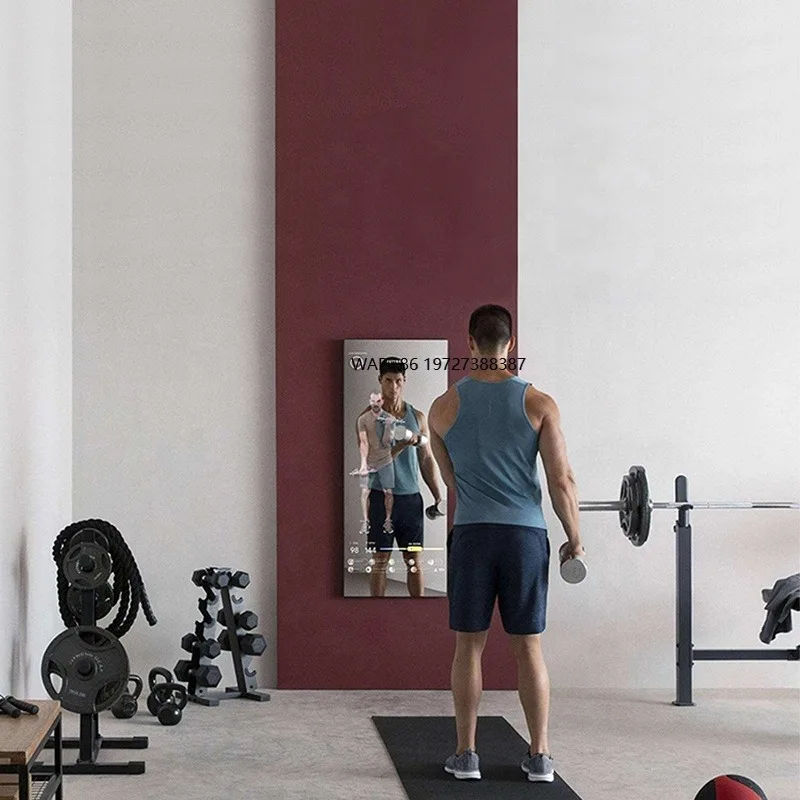 

Exercise Workout Home Use Advertise Display 43 Inch Frame Floor Wall Bluetooth Android Magic Gym Large Wall Fitness Mirror Smart