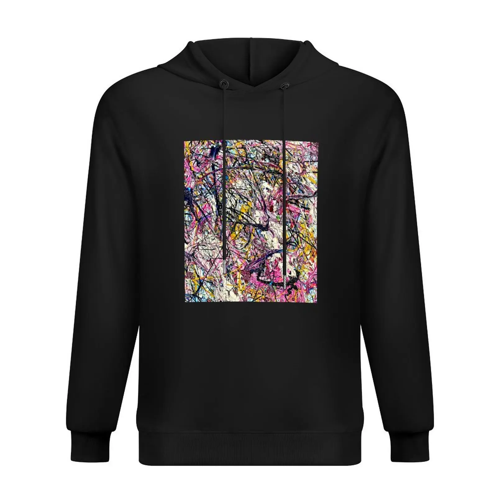 

Abstract Jackson Pollock Painting Original Art ,artwork by Jackson Pollock, red, yellow, blue, black Hoodie
