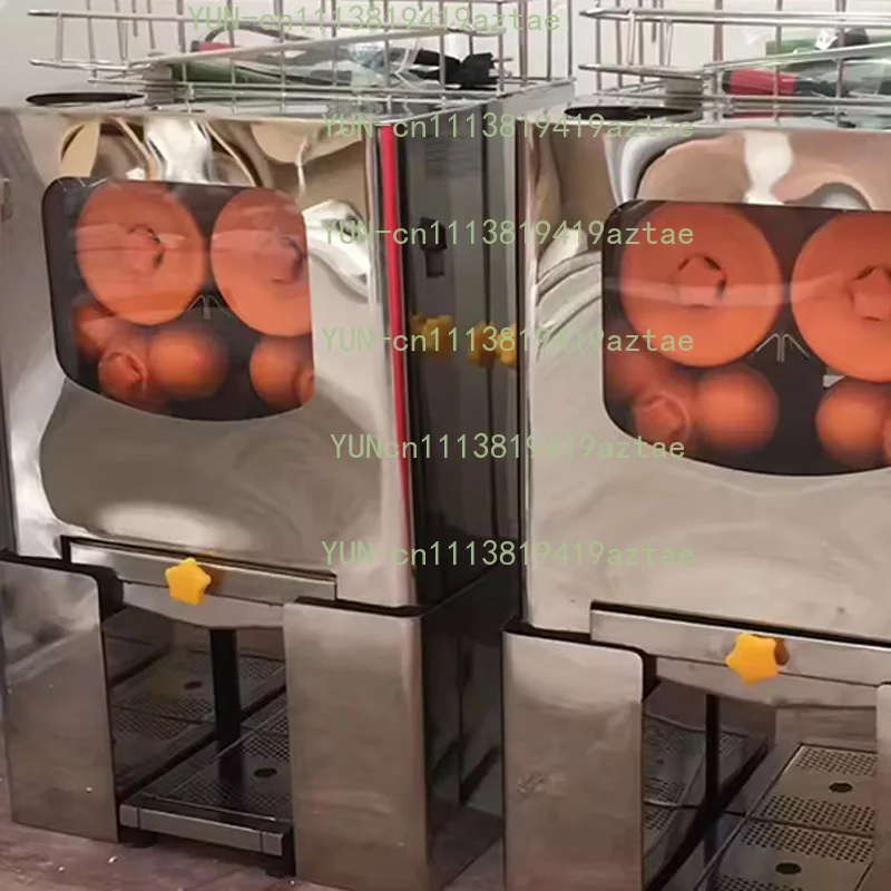 Commercial Orange Juicer Machine 120W Automatic Juice Extractor Stainless Steel Orange Squeezer 20 Oranges/Minute