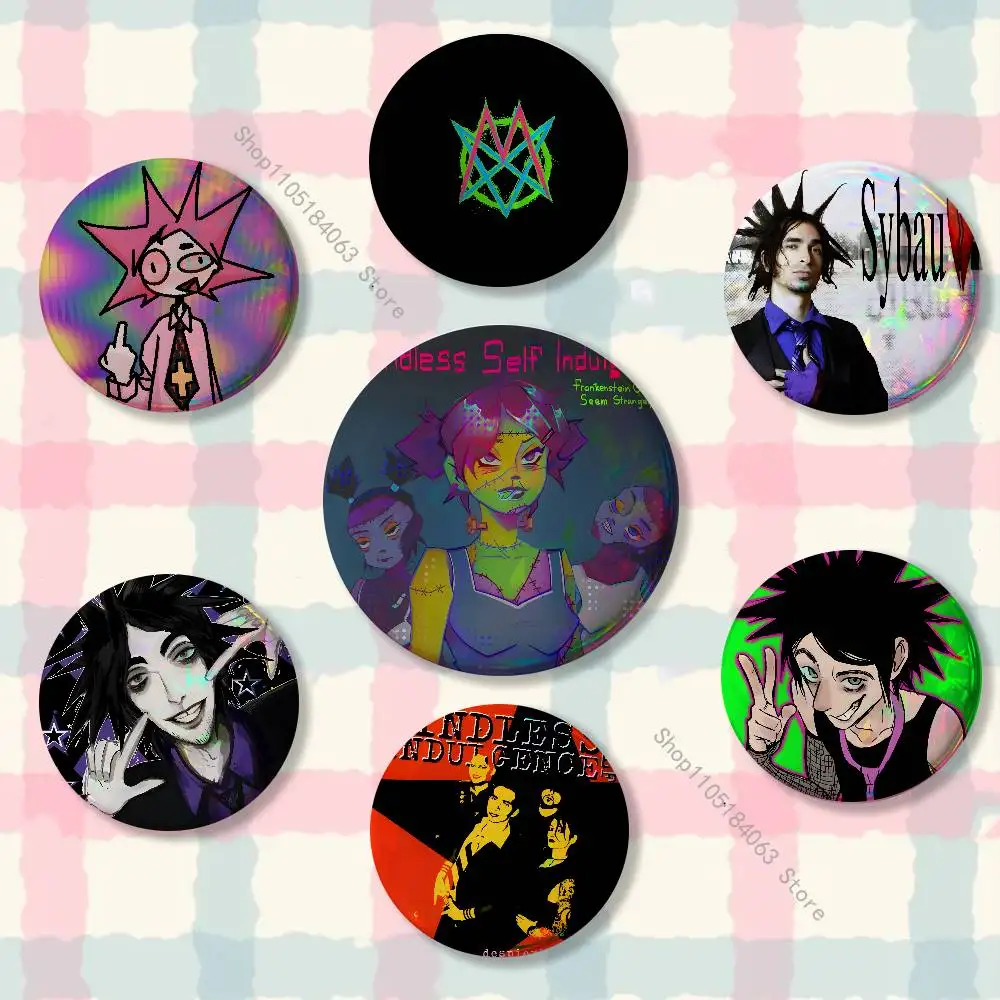 

M-Mindless Self Indulgence Jimmy Cute Game Icons Pins Cartoon Character Enamel Brooch Backpack Clothing Badge Accessories Gifts