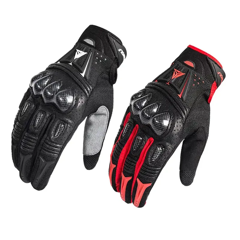 Motorcycle Gloves Summer Breathable Touch Screen Anti-Fall Anti-Shock Motocross Gloves Racing Riding Protection Motorbike Gloves