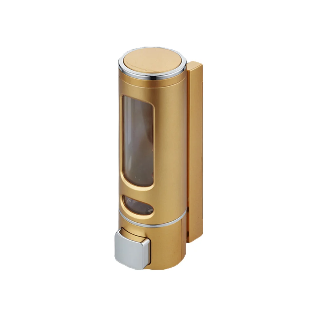 

Bathroom Hand Soap Dispenser ABS Wall Mounted Liquid Soap Pump Shower Shampoo Conditioner Transparent Window Pump