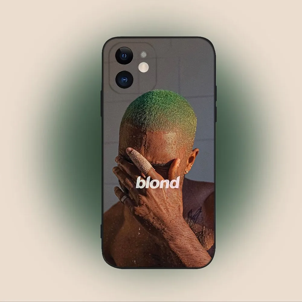 F-Frank Blonde Oceans  Phone Case For iPhone 15,14,13,12,11,Plus,Pro Max,XS,X,XR,SE,Mini,8,7 Soft Silicone Black Cover