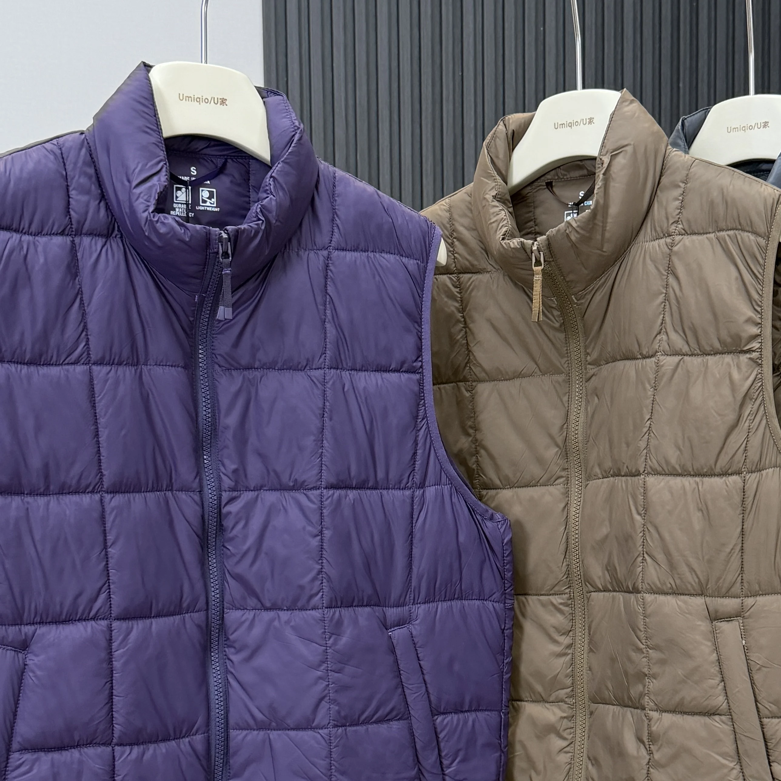 

Уличный воздушный хлопковый жилет, портативный воротник-стойка, пара, зимний теплый хлопковый жилет, свободный крой, повседневный однотонный, на молнии