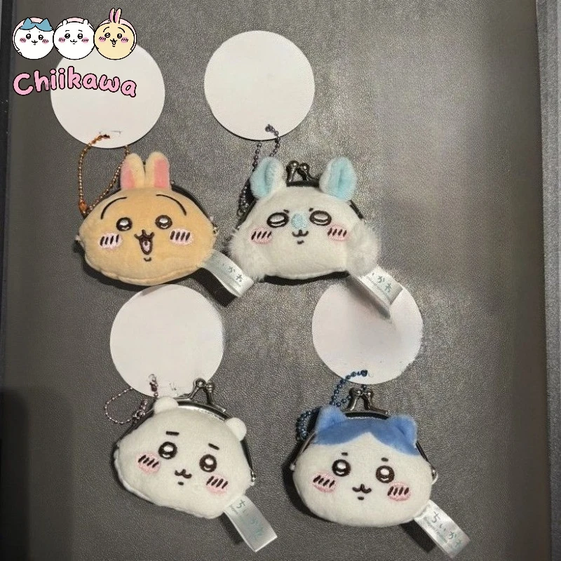 

Chiikawa Hachiware Usagi Momonga Plush Card Bag Pendant Coin Iron Clip Bag Pendant Coin Purse Girls Gift