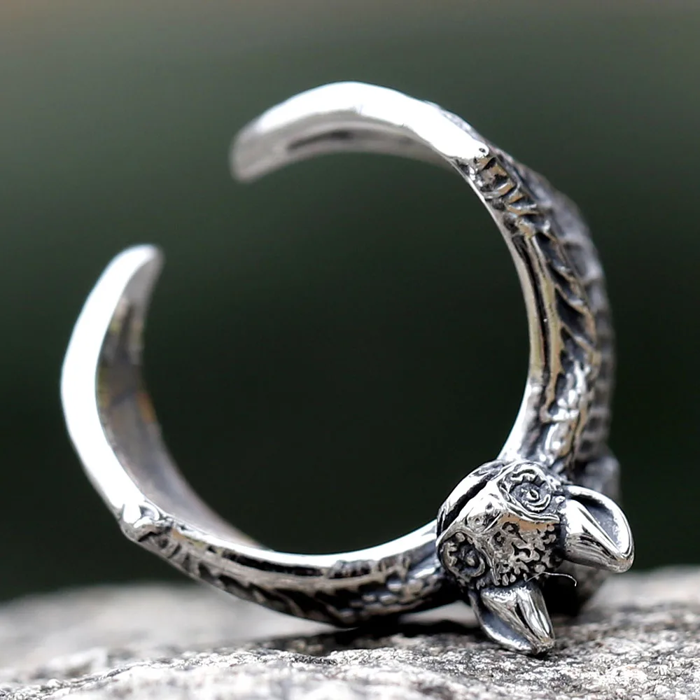 New Design Stainless Steel Bat Ring Detailed Punk Biker Animal Jewelry High Quality Gift Accessories For Gift Free Shipping