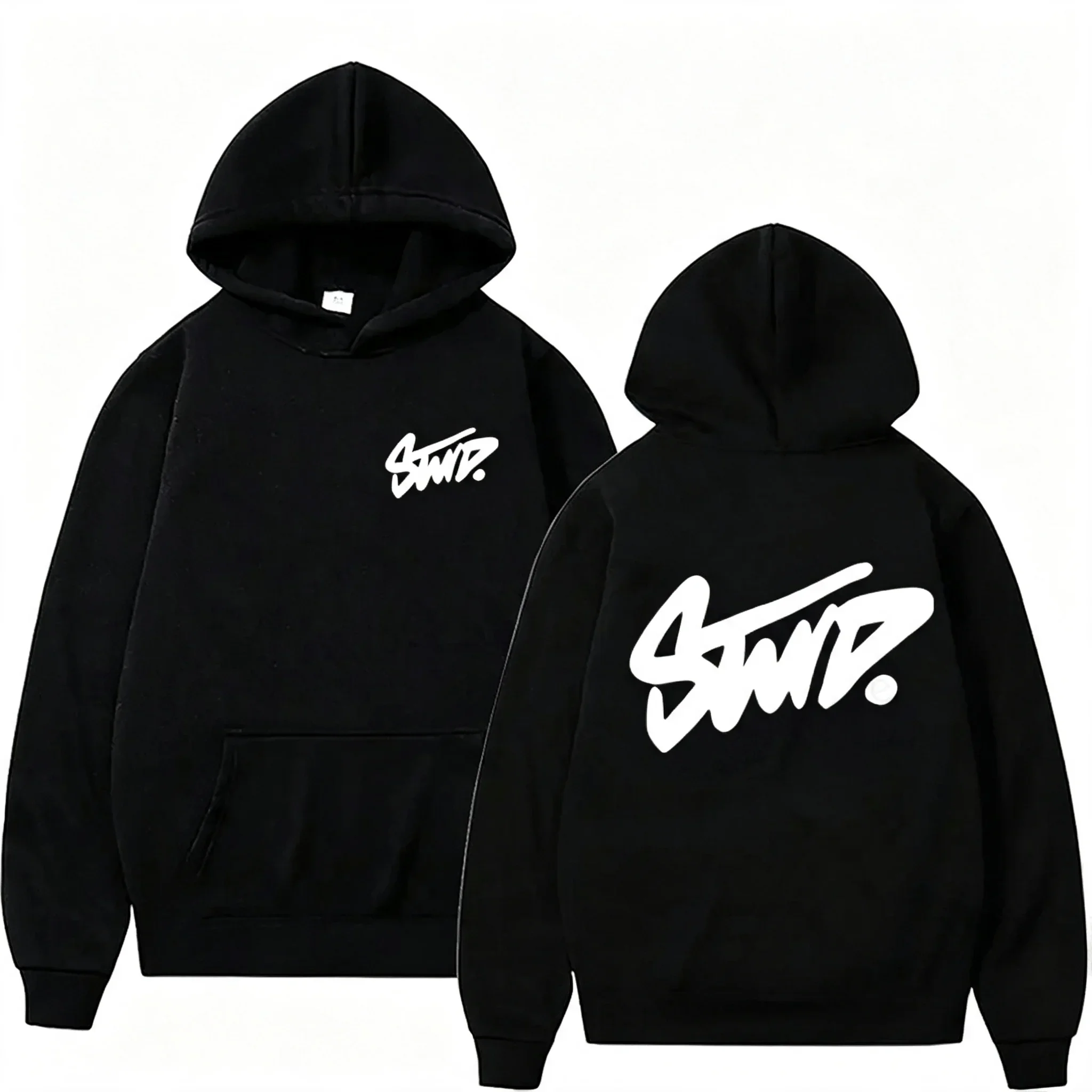 New Men's Hooded Sweatshirt, Casual and Fashionable, Soft and Comfortable, Featuring Letter-Printed Patterns