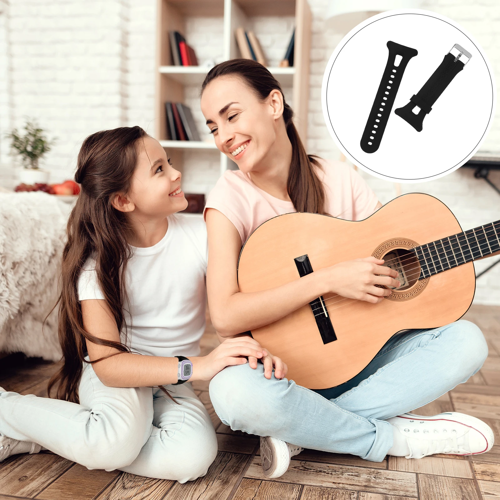 

Silicone Smart Watch Band Adjustable Replacement Strap For Smartwatch Fitness Gift Wristband Watch Accessory