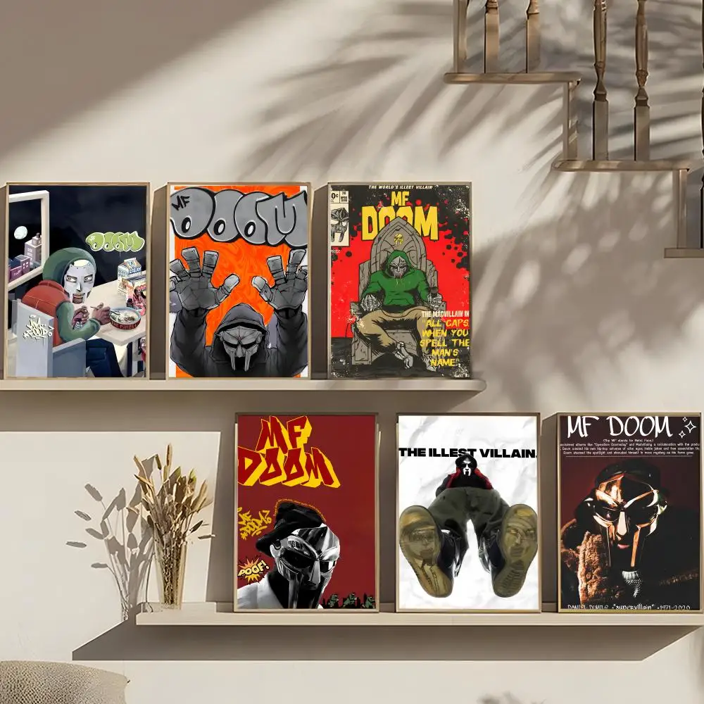 Music M-MF.Doom Poster Art print wall decor ideal for living room, bedroom, bar, parlor, and home gifting