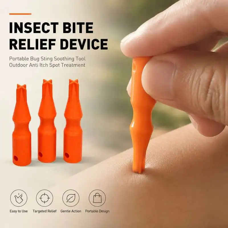Portable Bug Bite Soother Outdoor Travel Insect Sting Relief Handheld Mini Anti Itch Care Tool