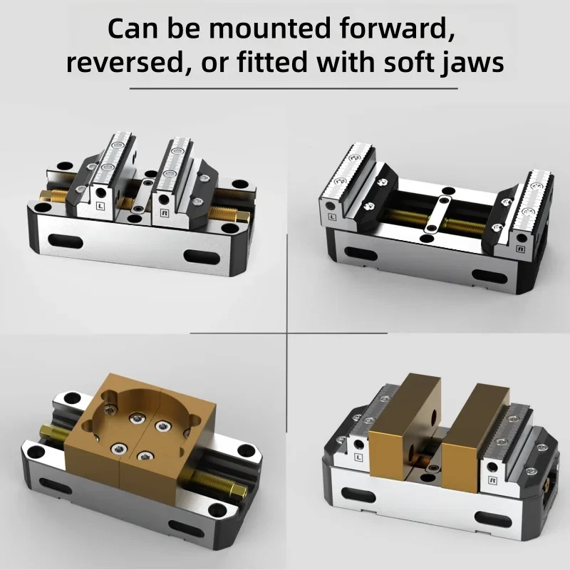 Dual‑Drive Self‑Centering‑Processing Implement with Symmetrical‑Jaw‑Unit for CNC‑Workshop‑Part‑Holding‑Work