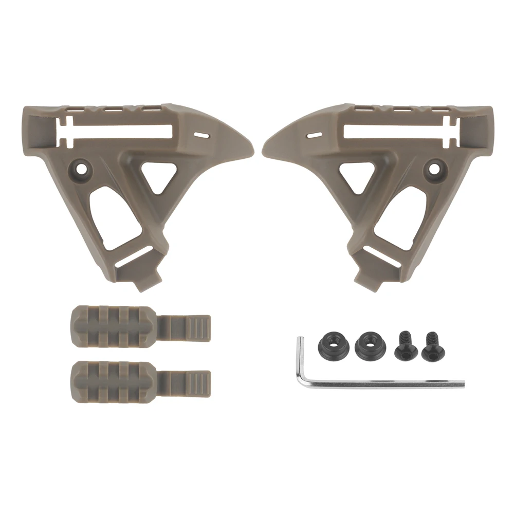 Wosport IHPS Training Helmet Rail Lightweight Nylon V Rail Removable Picatinny Mount for IHPS Helmet Airsoft Training Gear