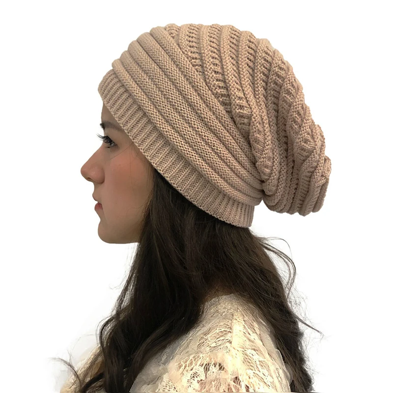 Chapeau en laine au crochet pour femme, chapeaux chauds d'extérieur, style de lit en chimdeau commandé, casquette épaisse, cadeau polyvalent, mode hivernale, 1PC